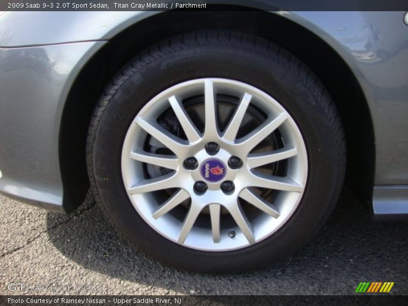 Titan Gray Metallic / Parchment 2009 Saab 9-3 2.0T Sport Sedan