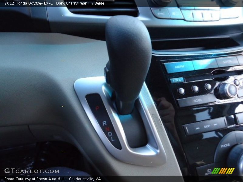 Dark Cherry Pearl II / Beige 2012 Honda Odyssey EX-L