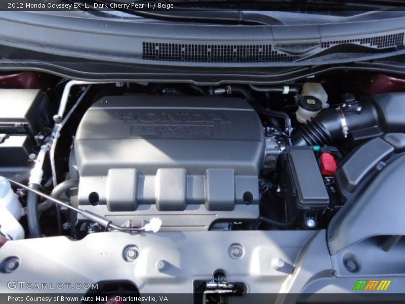 Dark Cherry Pearl II / Beige 2012 Honda Odyssey EX-L