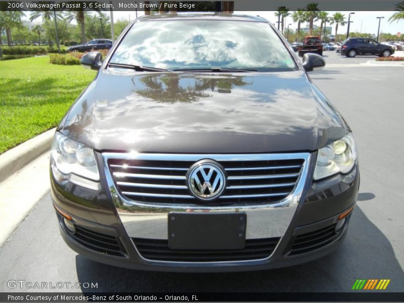 Mocha Brown / Pure Beige 2006 Volkswagen Passat 3.6 Sedan
