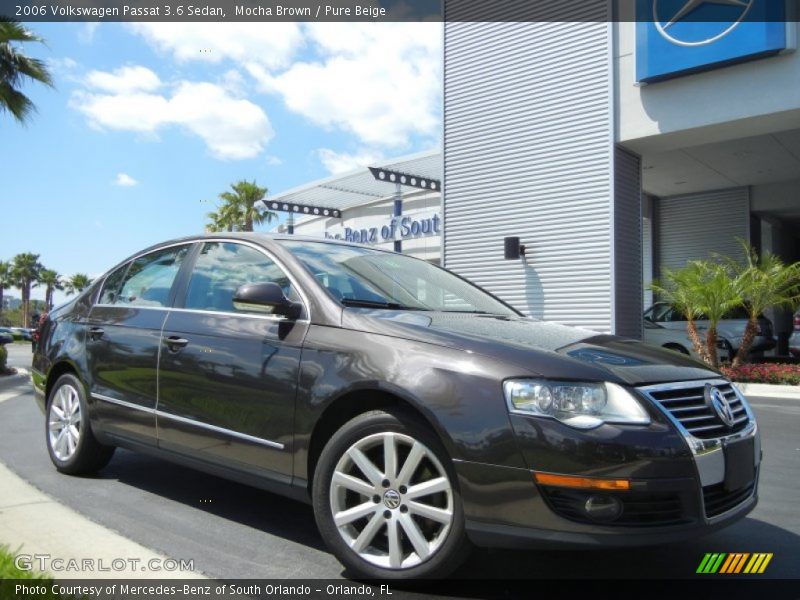 Mocha Brown / Pure Beige 2006 Volkswagen Passat 3.6 Sedan