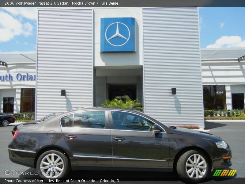 Mocha Brown / Pure Beige 2006 Volkswagen Passat 3.6 Sedan