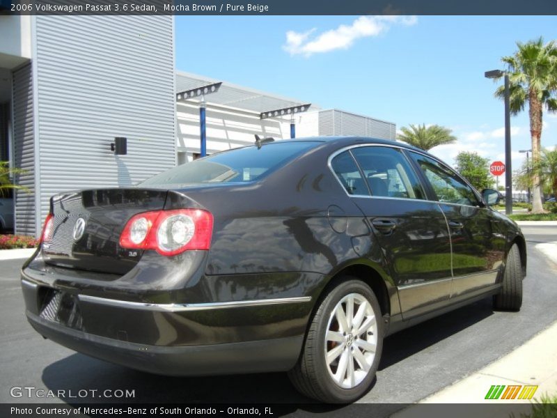 Mocha Brown / Pure Beige 2006 Volkswagen Passat 3.6 Sedan