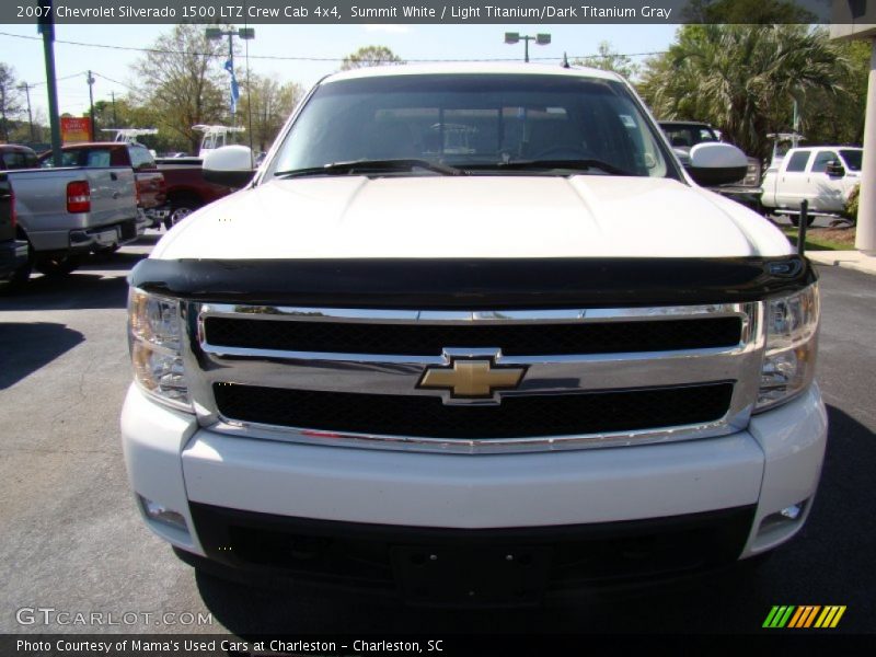 Summit White / Light Titanium/Dark Titanium Gray 2007 Chevrolet Silverado 1500 LTZ Crew Cab 4x4