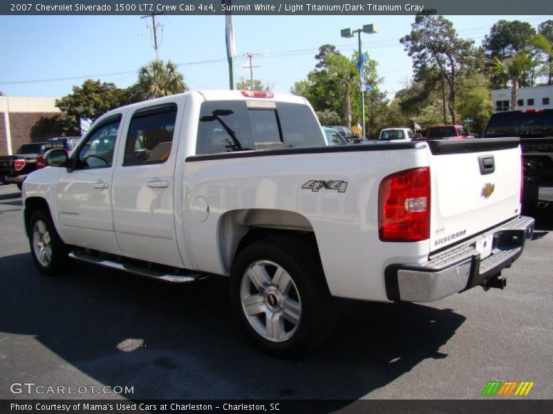 Summit White / Light Titanium/Dark Titanium Gray 2007 Chevrolet Silverado 1500 LTZ Crew Cab 4x4