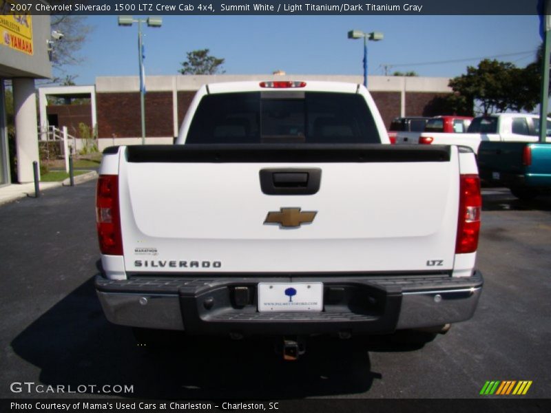 Summit White / Light Titanium/Dark Titanium Gray 2007 Chevrolet Silverado 1500 LTZ Crew Cab 4x4
