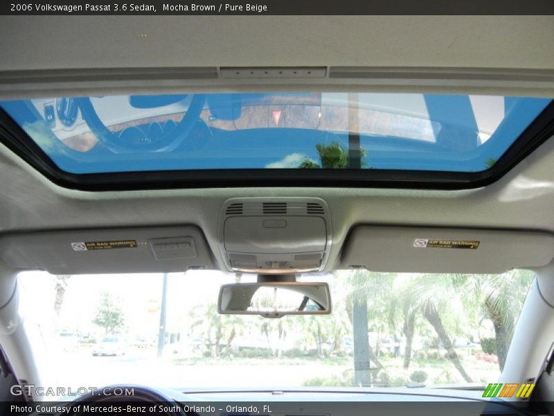 Mocha Brown / Pure Beige 2006 Volkswagen Passat 3.6 Sedan