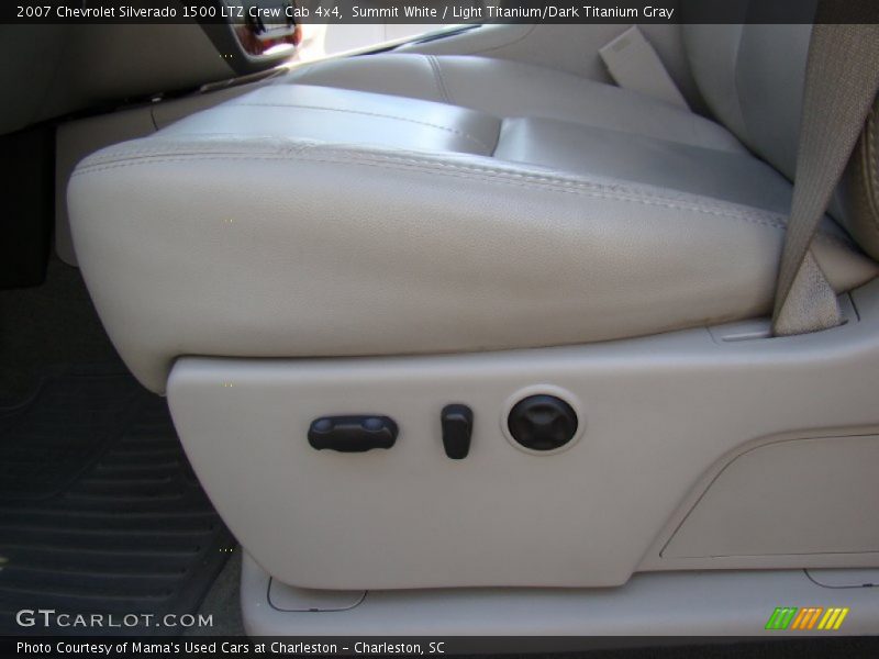 Summit White / Light Titanium/Dark Titanium Gray 2007 Chevrolet Silverado 1500 LTZ Crew Cab 4x4