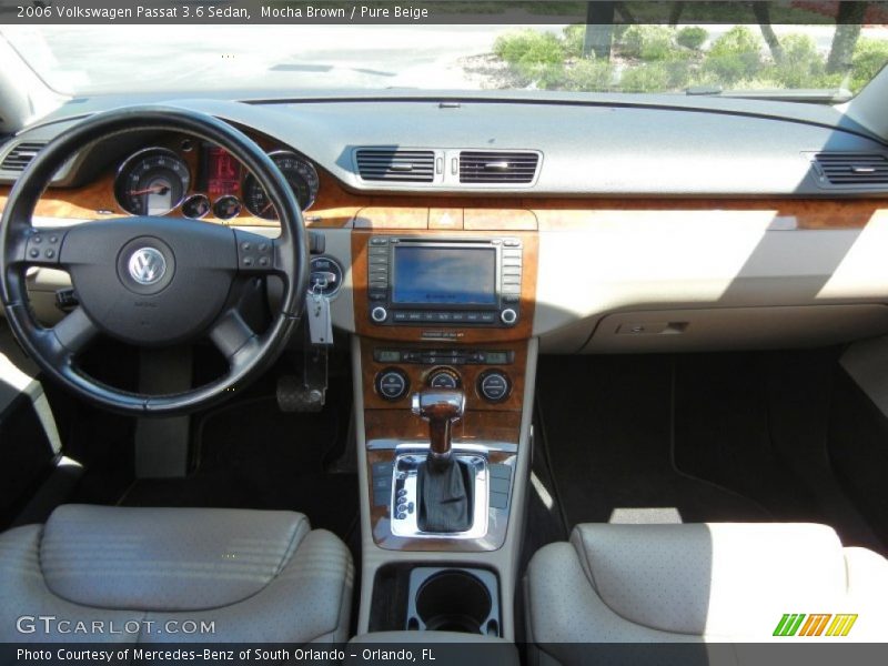 Mocha Brown / Pure Beige 2006 Volkswagen Passat 3.6 Sedan