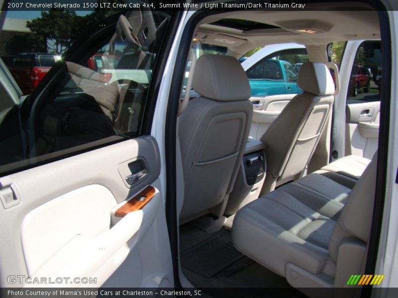 Summit White / Light Titanium/Dark Titanium Gray 2007 Chevrolet Silverado 1500 LTZ Crew Cab 4x4