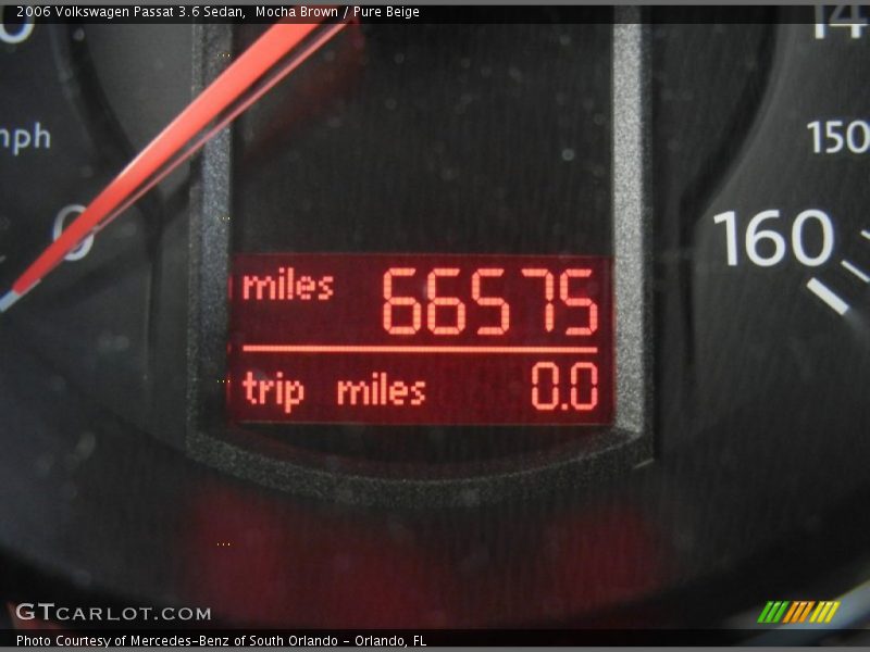 Mocha Brown / Pure Beige 2006 Volkswagen Passat 3.6 Sedan