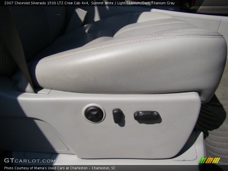 Summit White / Light Titanium/Dark Titanium Gray 2007 Chevrolet Silverado 1500 LTZ Crew Cab 4x4