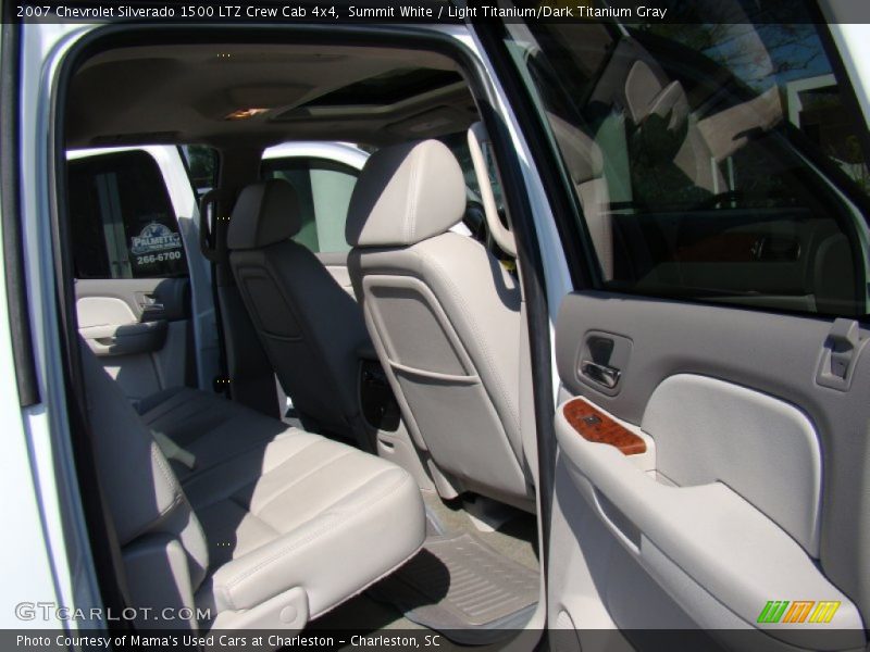 Summit White / Light Titanium/Dark Titanium Gray 2007 Chevrolet Silverado 1500 LTZ Crew Cab 4x4
