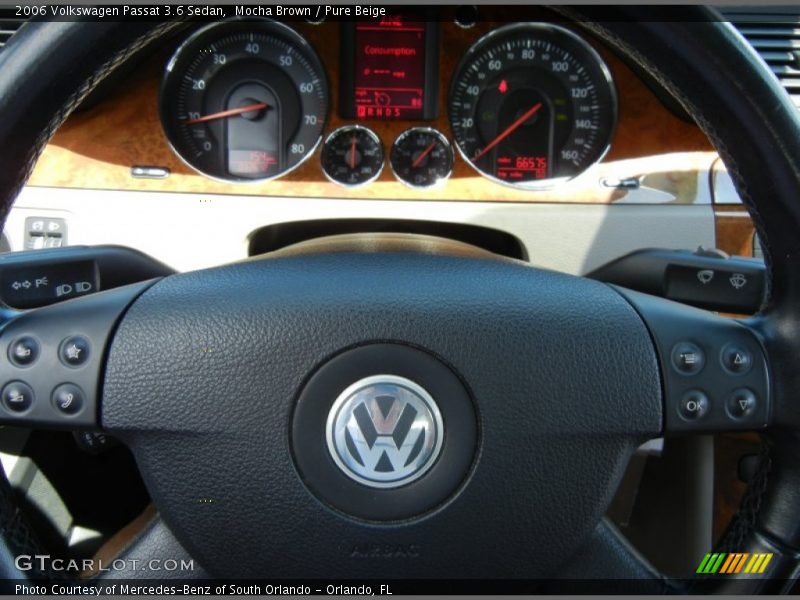 Mocha Brown / Pure Beige 2006 Volkswagen Passat 3.6 Sedan
