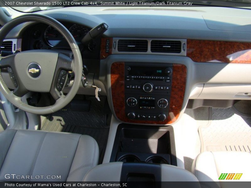 Summit White / Light Titanium/Dark Titanium Gray 2007 Chevrolet Silverado 1500 LTZ Crew Cab 4x4