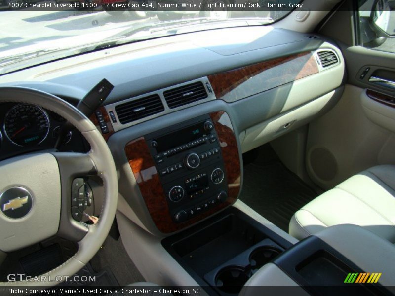 Summit White / Light Titanium/Dark Titanium Gray 2007 Chevrolet Silverado 1500 LTZ Crew Cab 4x4