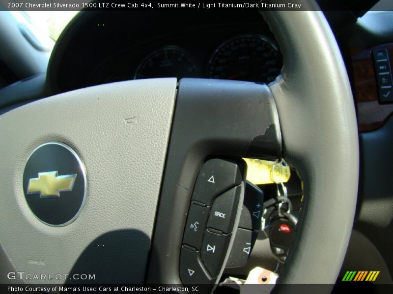 Summit White / Light Titanium/Dark Titanium Gray 2007 Chevrolet Silverado 1500 LTZ Crew Cab 4x4