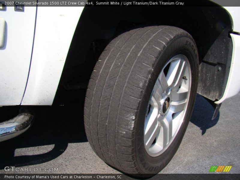 Summit White / Light Titanium/Dark Titanium Gray 2007 Chevrolet Silverado 1500 LTZ Crew Cab 4x4
