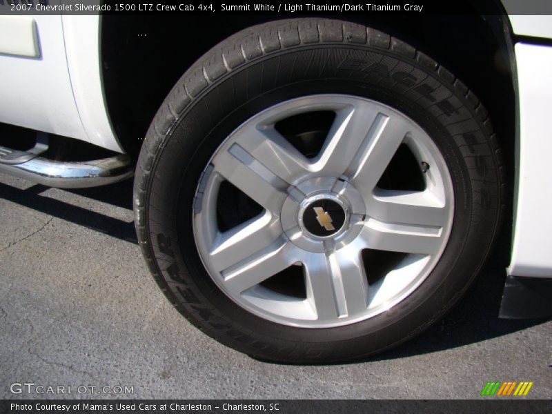 Summit White / Light Titanium/Dark Titanium Gray 2007 Chevrolet Silverado 1500 LTZ Crew Cab 4x4