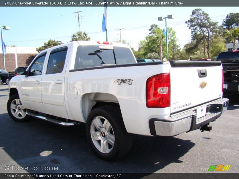 Summit White / Light Titanium/Dark Titanium Gray 2007 Chevrolet Silverado 1500 LTZ Crew Cab 4x4
