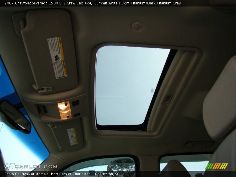 Summit White / Light Titanium/Dark Titanium Gray 2007 Chevrolet Silverado 1500 LTZ Crew Cab 4x4