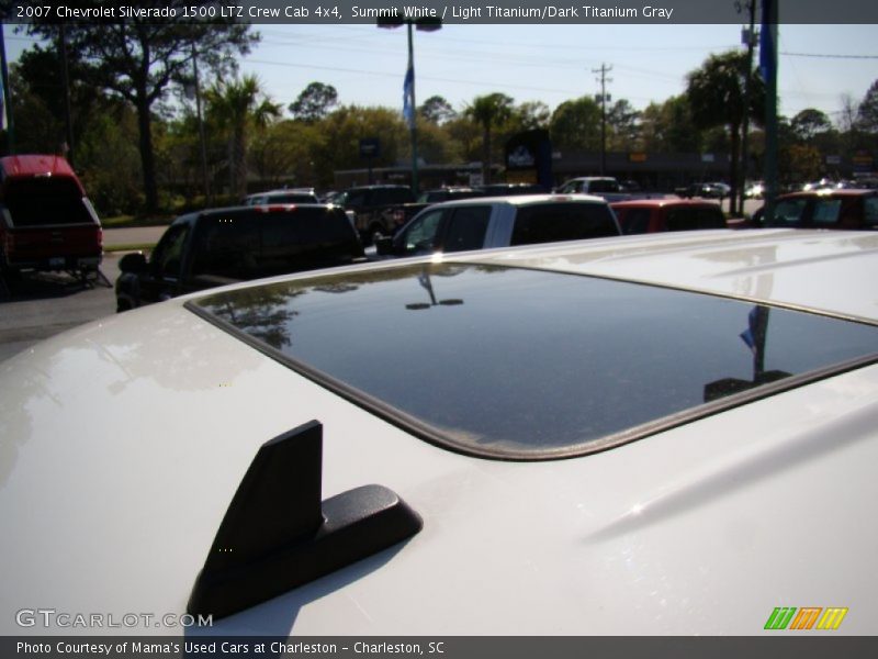 Summit White / Light Titanium/Dark Titanium Gray 2007 Chevrolet Silverado 1500 LTZ Crew Cab 4x4
