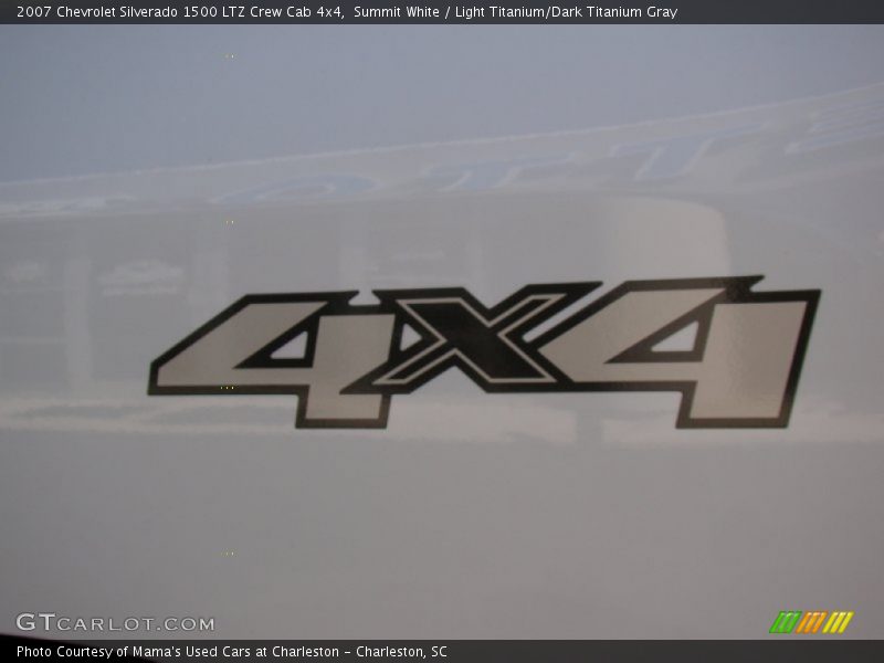 Summit White / Light Titanium/Dark Titanium Gray 2007 Chevrolet Silverado 1500 LTZ Crew Cab 4x4