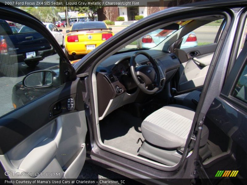 Liquid Grey Metallic / Charcoal/Light Flint 2007 Ford Focus ZX4 SES Sedan