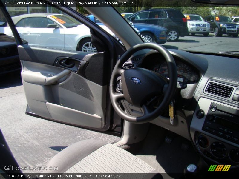 Liquid Grey Metallic / Charcoal/Light Flint 2007 Ford Focus ZX4 SES Sedan