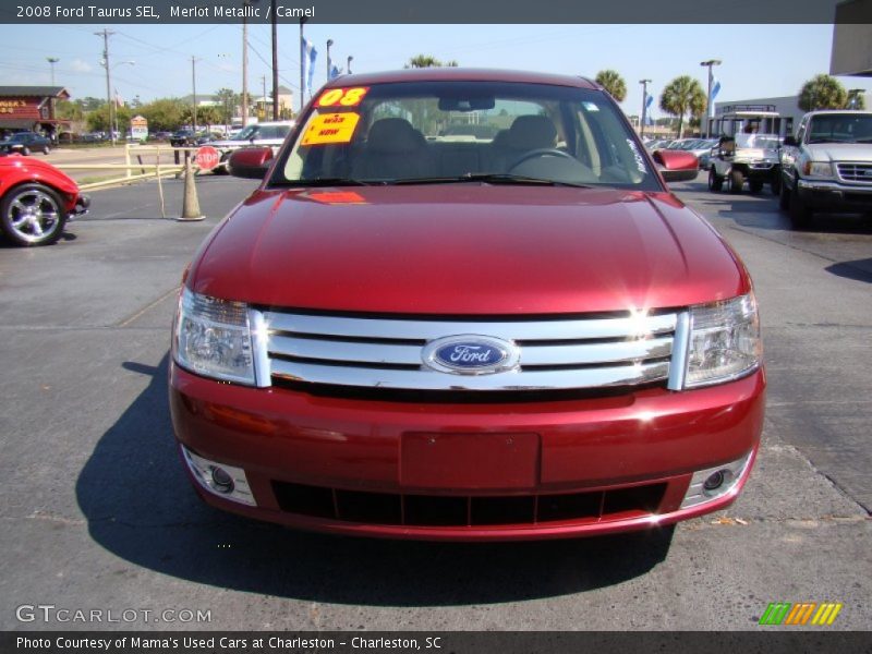 Merlot Metallic / Camel 2008 Ford Taurus SEL