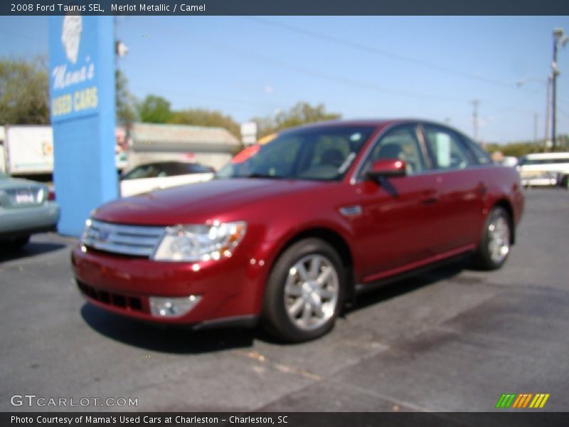 Merlot Metallic / Camel 2008 Ford Taurus SEL