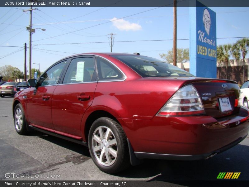 Merlot Metallic / Camel 2008 Ford Taurus SEL