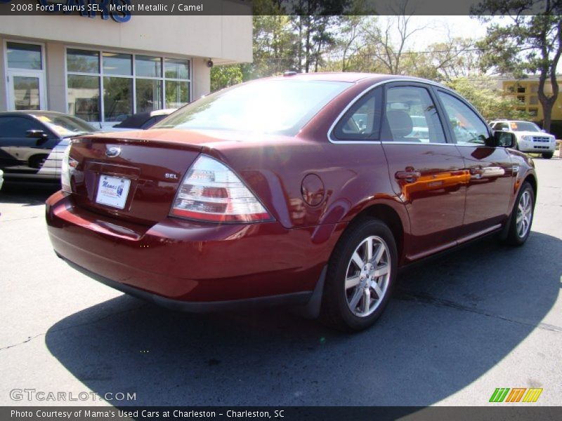 Merlot Metallic / Camel 2008 Ford Taurus SEL