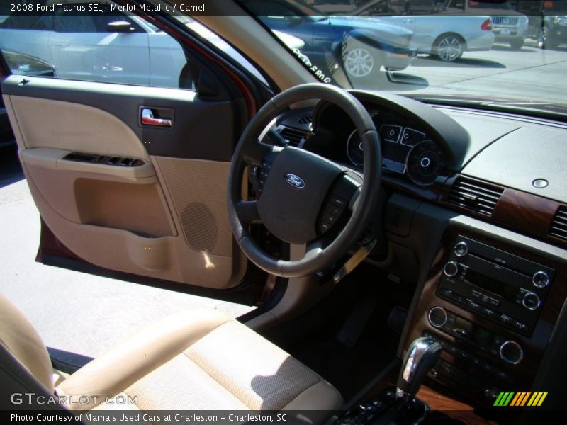 Merlot Metallic / Camel 2008 Ford Taurus SEL
