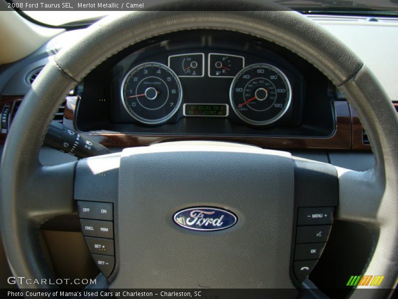 Merlot Metallic / Camel 2008 Ford Taurus SEL