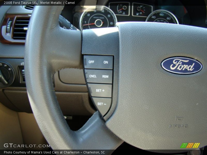 Merlot Metallic / Camel 2008 Ford Taurus SEL