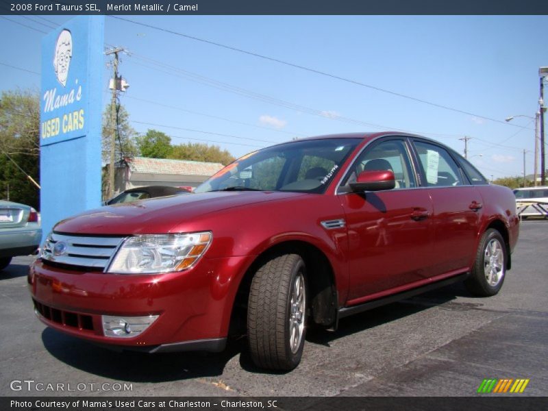 Merlot Metallic / Camel 2008 Ford Taurus SEL