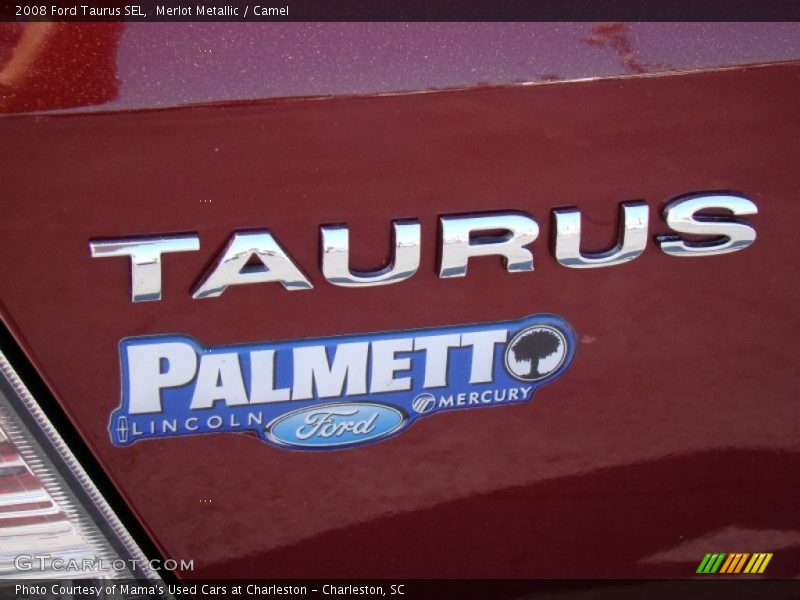 Merlot Metallic / Camel 2008 Ford Taurus SEL