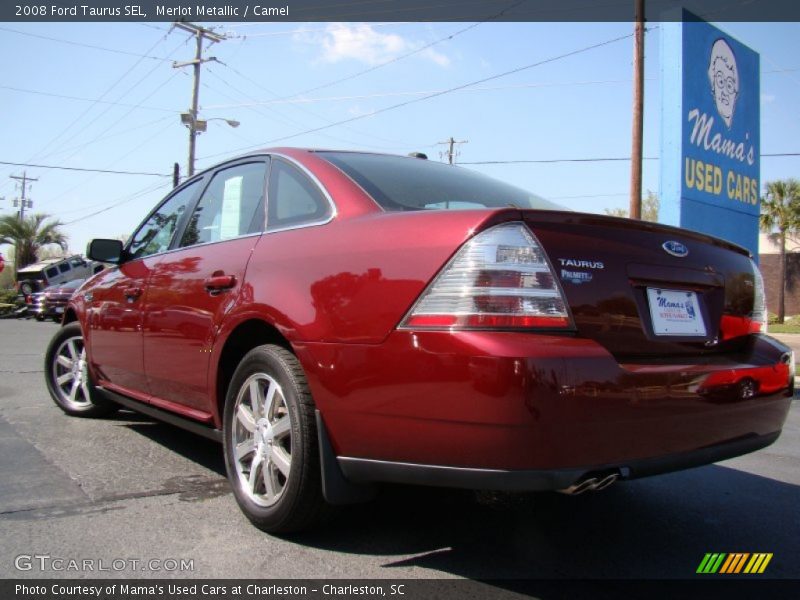 Merlot Metallic / Camel 2008 Ford Taurus SEL