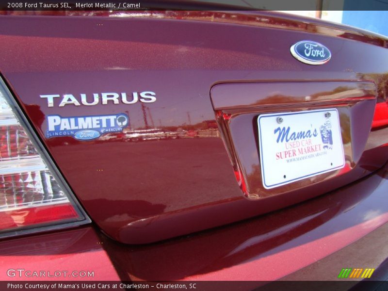 Merlot Metallic / Camel 2008 Ford Taurus SEL