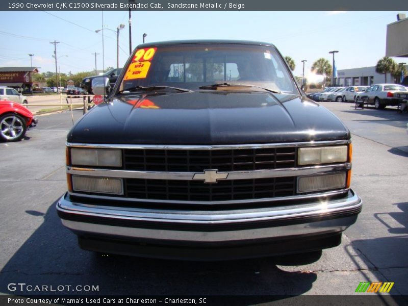 Sandstone Metallic / Beige 1990 Chevrolet C/K C1500 Silverado Extended Cab