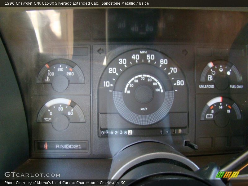  1990 C/K C1500 Silverado Extended Cab C1500 Silverado Extended Cab Gauges