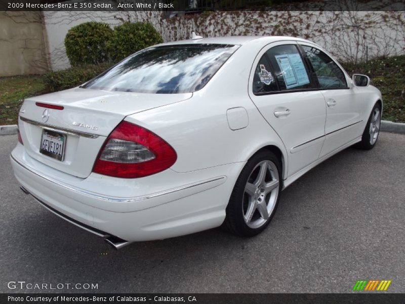 Arctic White / Black 2009 Mercedes-Benz E 350 Sedan