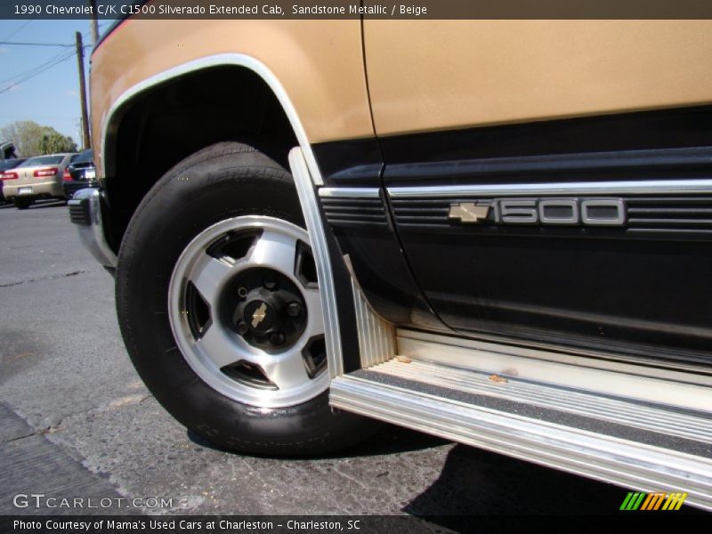 Sandstone Metallic / Beige 1990 Chevrolet C/K C1500 Silverado Extended Cab