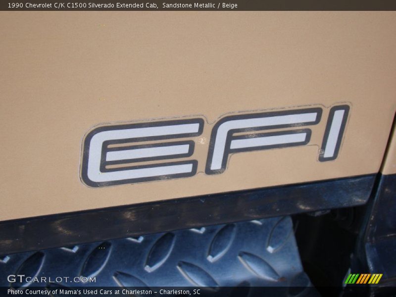 Sandstone Metallic / Beige 1990 Chevrolet C/K C1500 Silverado Extended Cab