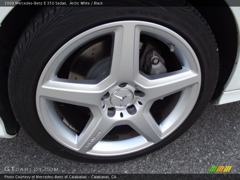 Arctic White / Black 2009 Mercedes-Benz E 350 Sedan
