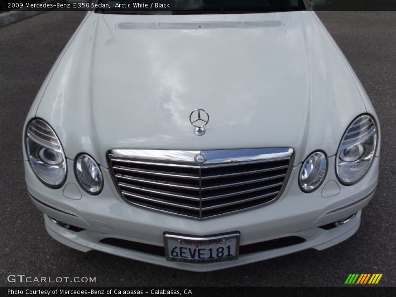 Arctic White / Black 2009 Mercedes-Benz E 350 Sedan
