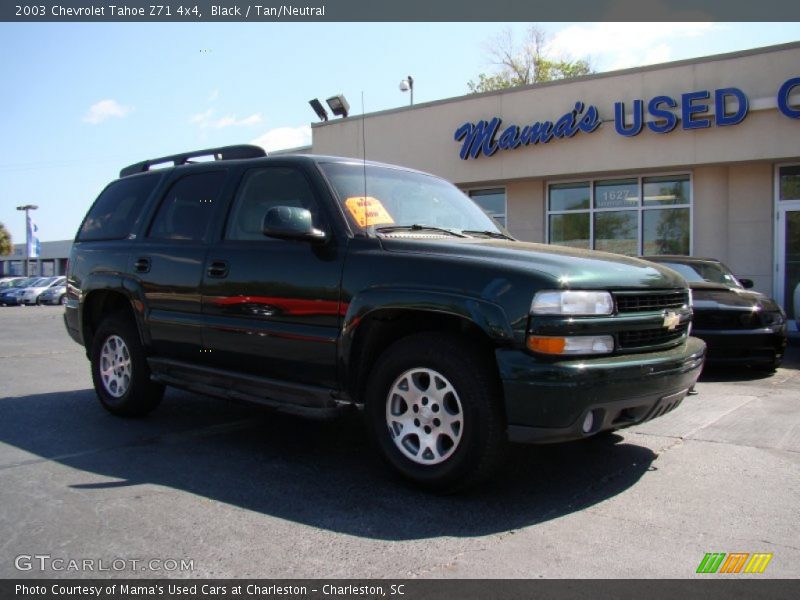 Black / Tan/Neutral 2003 Chevrolet Tahoe Z71 4x4