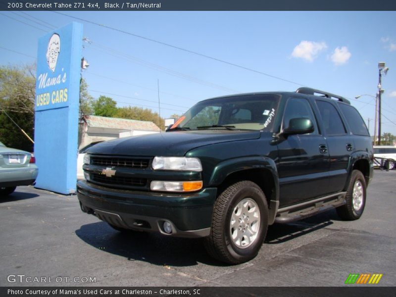 Black / Tan/Neutral 2003 Chevrolet Tahoe Z71 4x4