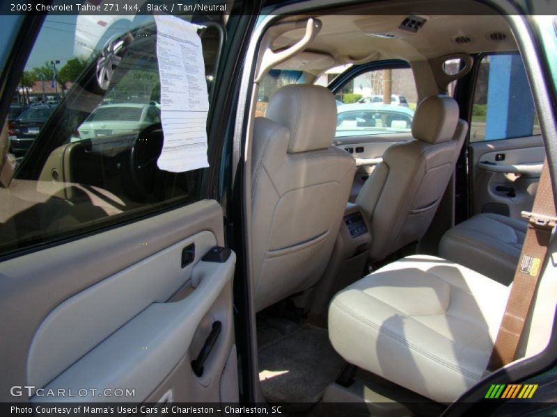 Black / Tan/Neutral 2003 Chevrolet Tahoe Z71 4x4